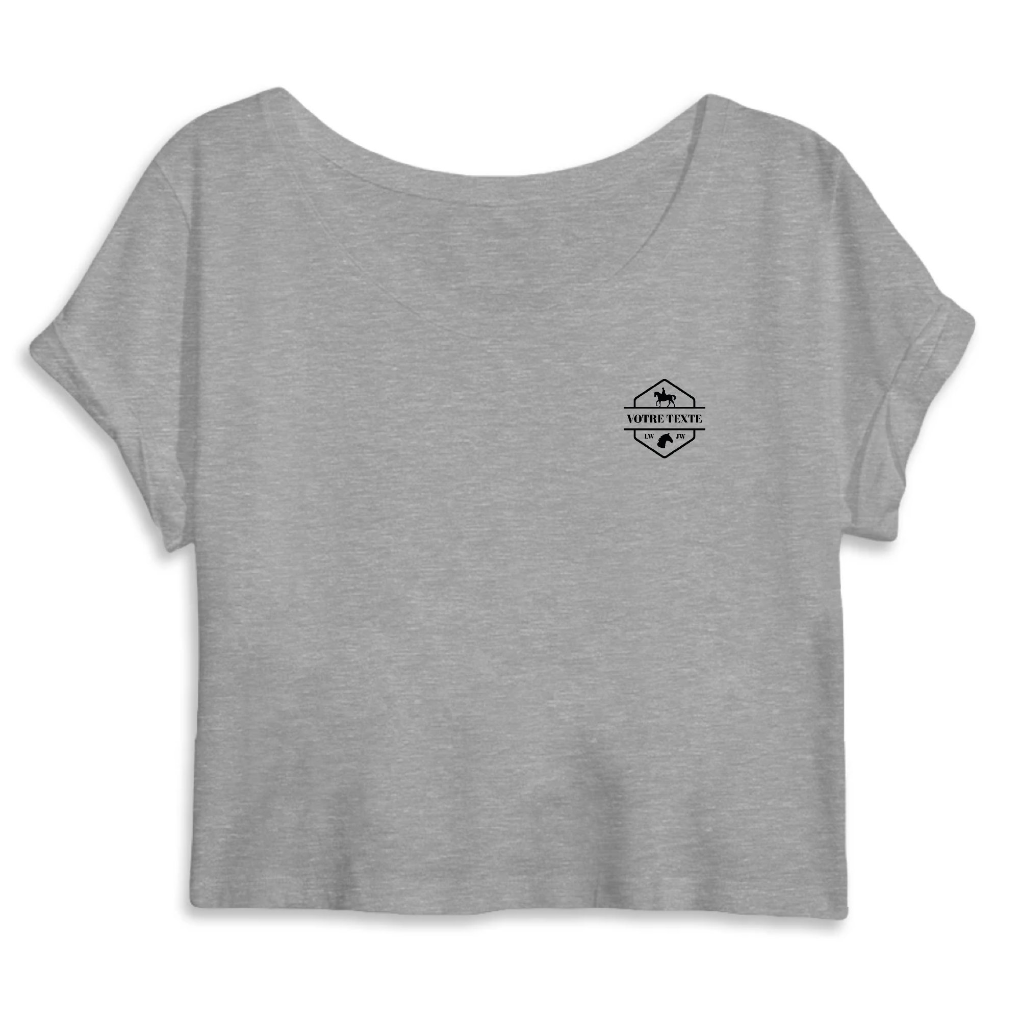 T-shirt crop top Ecusson 1